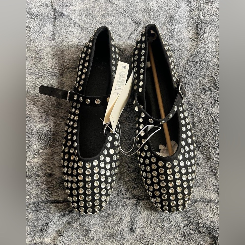 a new day Black Studded Flats - Picture 5 of 5